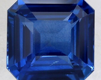 Marvellous Blue Sapphire Asscher Cut Loose Gemstone Ideal For Unique Jewelry All size Available