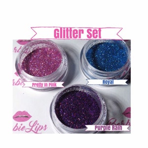 Funfetti Clear Gloss With Holographic Purple/pink Glitter 