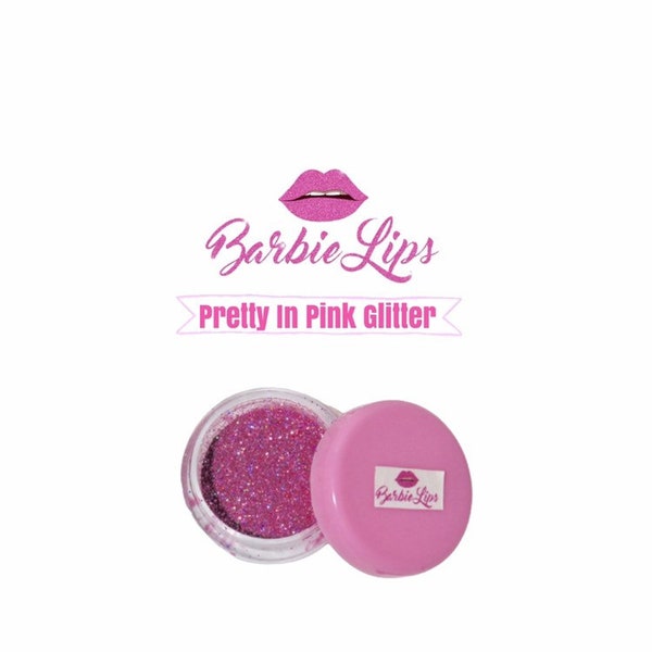 Pink Lip Gloss Glitter