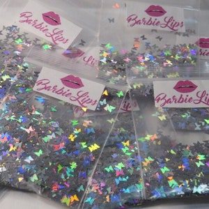 Lip Gloss Holographic Butterflies Glitter For Lip Gloss