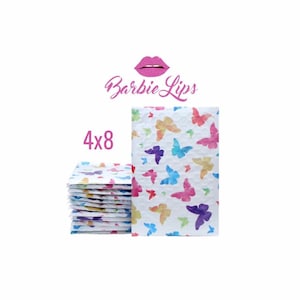Sobres de burbujas con forma de mariposa de 4 x 8 pulgadas, tamaño n.° 000, sobres de burbujas de diseño, sobres de burbujas boutique