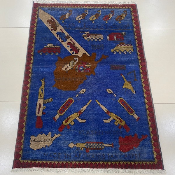 Afghan War Rug - Etsy