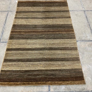 5x8 Natural Color Gabbeh Rug - Area Rug - Gabbeh Rug - 5x8 Rug - Afghan Rug - Living Room Rug -  Woolen Rug - Kitchen Rug - Natural Color