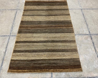 5x8 Natural Color Gabbeh Rug - Area Rug - Gabbeh Rug - 5x8 Rug - Afghan Rug - Living Room Rug -  Woolen Rug - Kitchen Rug - Natural Color