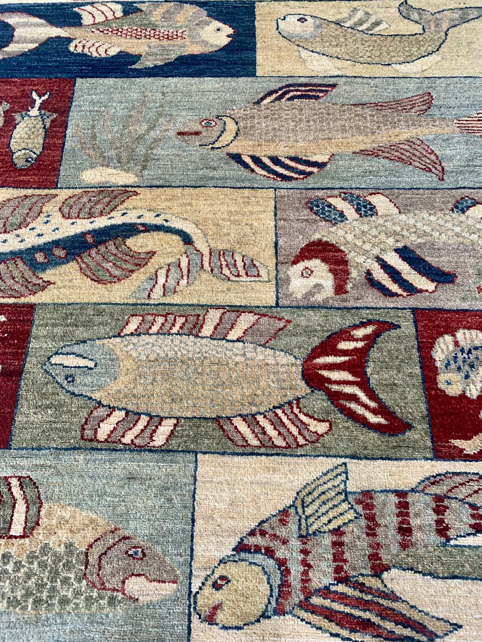 4F X 5.9F Beautiful Afghan Chobi FISH Rug FISH rug Aquarium Etsy