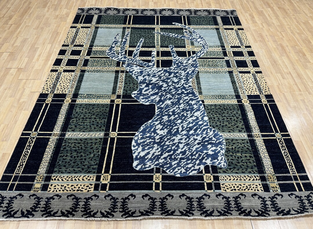 8x10 Multicolor Modern Rug - Abstract Rug - Area Rug - Silk Rug ...