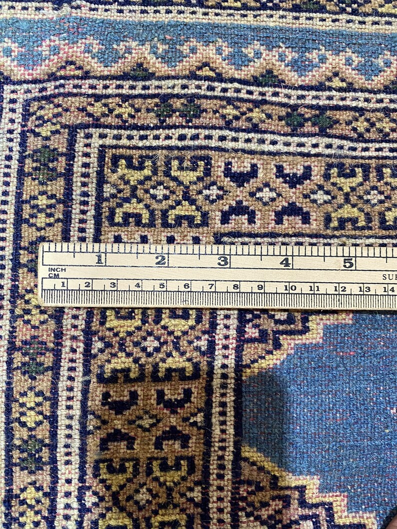 2x3 Denim Blue Bokhara Rug Washable Rug Door Mat Rug Bath Mat Wall Rug