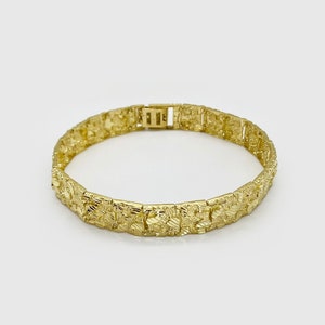 Mens 10k gold nugget watch sale