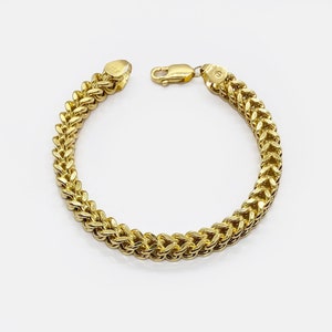 Gold franco bracelet top