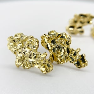 Gold usa hotsell nugget earrings