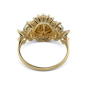 10k & 14k Gold Virgin Mary Guadalupe Rose CZ Ring / Gift for Women ...
