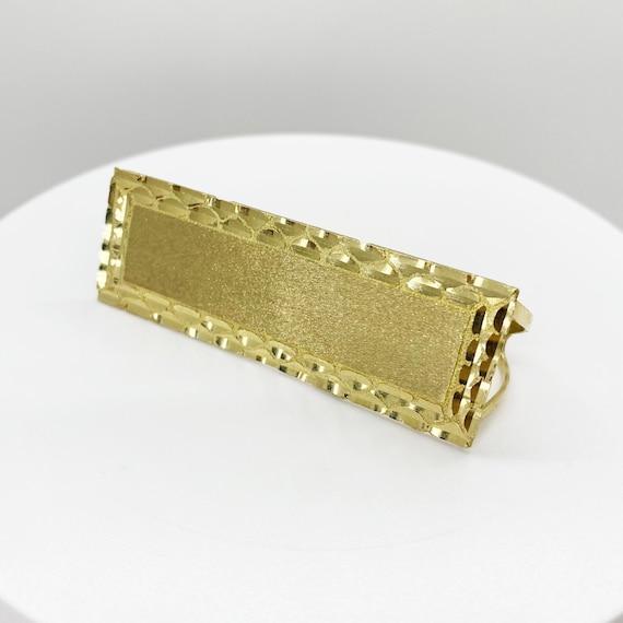 Mens 3 hotsell finger gold ring