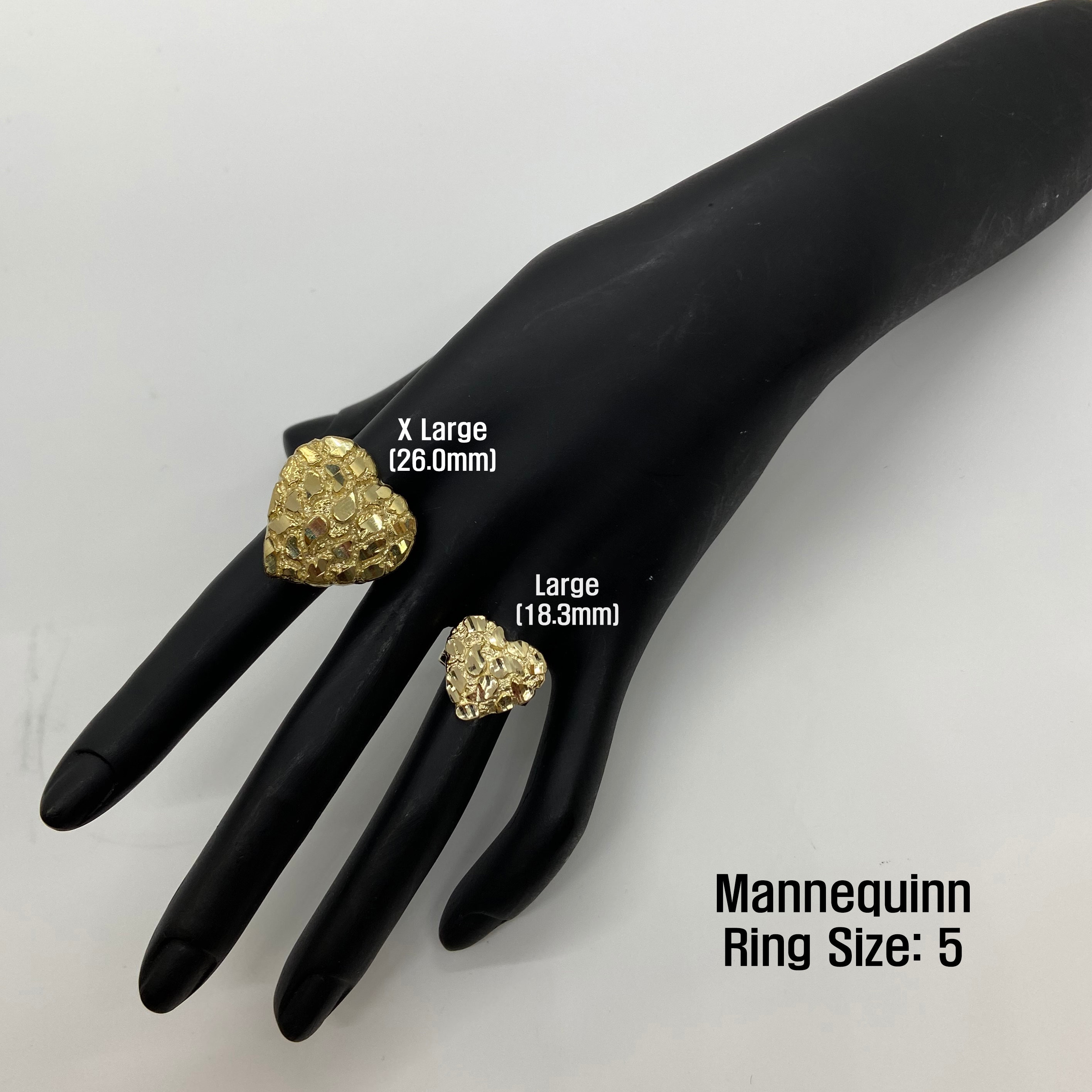Gold nugget heart ring online
