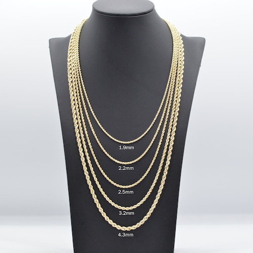 10k Gold Figaro Classic Chain Link Necklace for Men Women Etsy
