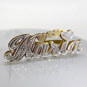 10k Solid Gold Custom Name Double Finger Ring Personalized Two Finger Gold Ring for Men Women Unique Statement Jewelry Gift Him Her