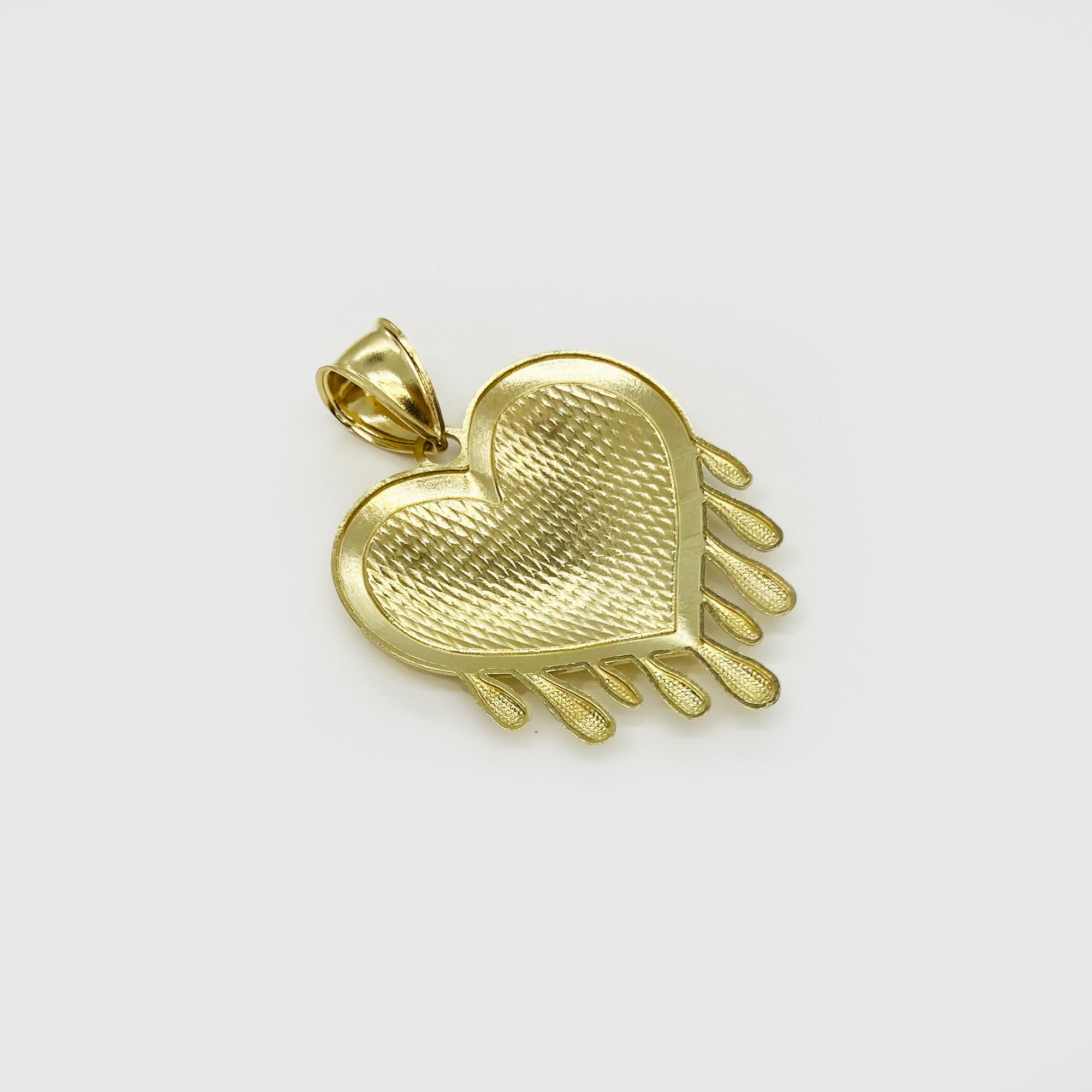 ネックレス・ペンダント Melting Heart Pendant (Gold) 10k Solid Gold Melting Heart Pendant Necklace Vintage Charm