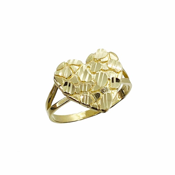 10k Gold CZ Delicate Fancy Heart Ring 10k Gold CZ Delicate Fancy Heart Ring