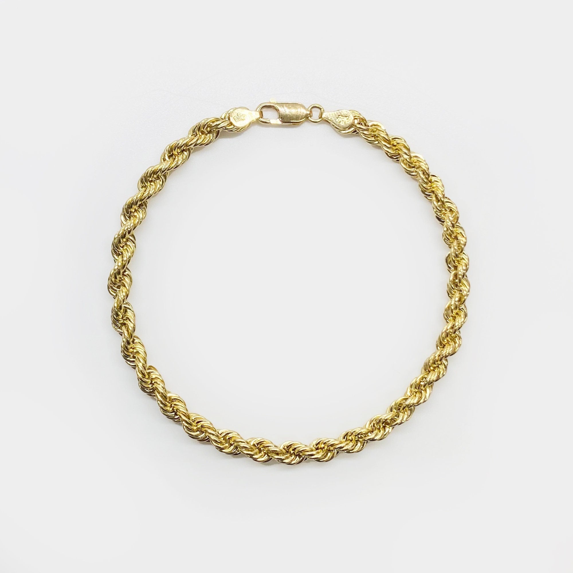 10k Gold Rope Chain - Etsy