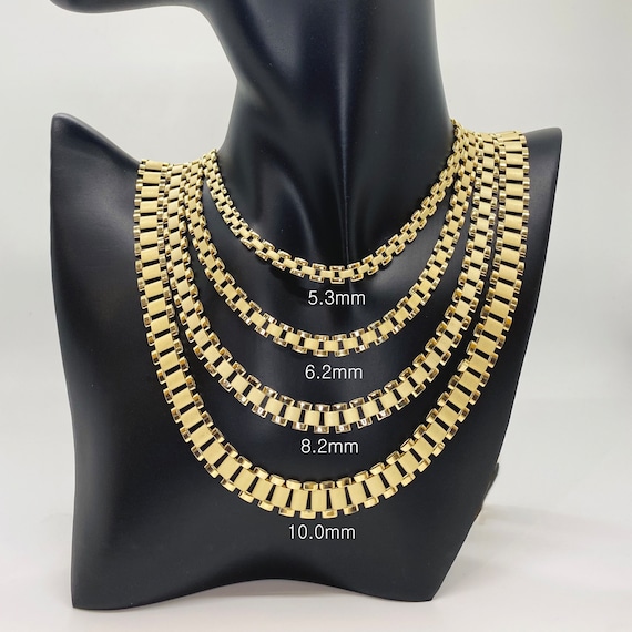 Kubanische Bordsteinkette 4mm Kette Gold 40 Cm 10 Karat Gelbgold Kubanische Kette – 4,5 Mm, 16-30 Zoll, Italienische Qualität Kubanische Bordsteinkette 4.5mm Gold Kette Herren