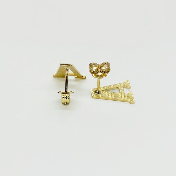 ファッション雑貨・小物その他 +DEINET+ D INITIAL EARRINGS IN GOLD KDTYM4S42111700F 10K Solid Yellow Gold 0.5