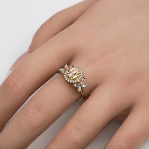 10k & 14k Gold Virgin Mary Guadalupe Rose CZ Ring / Gift for Women ...