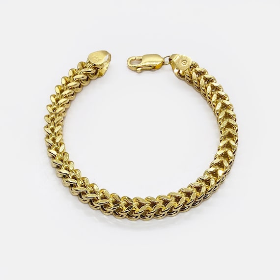 14k Gold Men's Diamond Bracelet .50 Ctw 8.0
