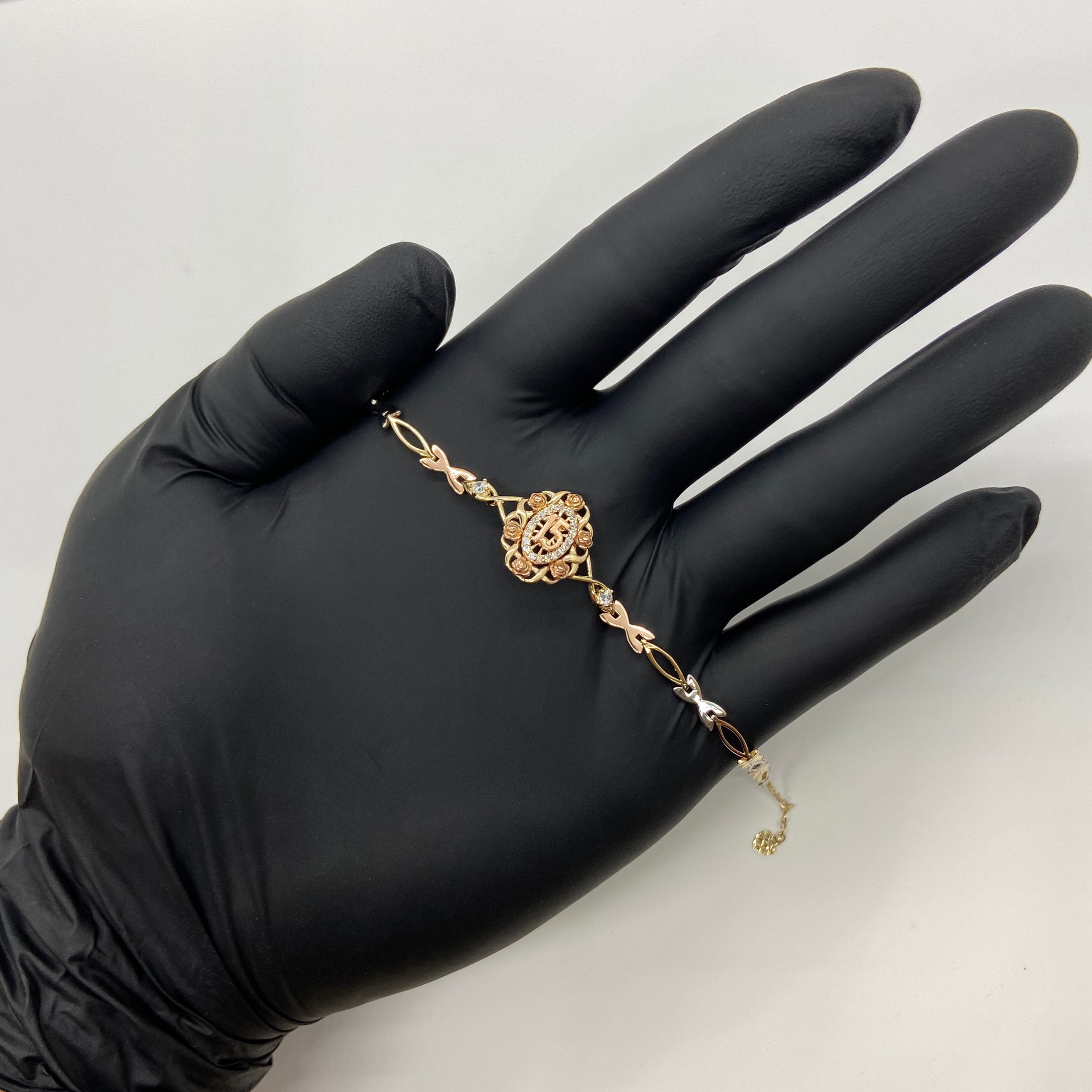 Xinyixin Braccialetto di Fascino per Donne, Collana di Ciondolo per Bimbi Braccialetto di Amicizia per Bracciale con Cristallo (3 Pezzi/Set