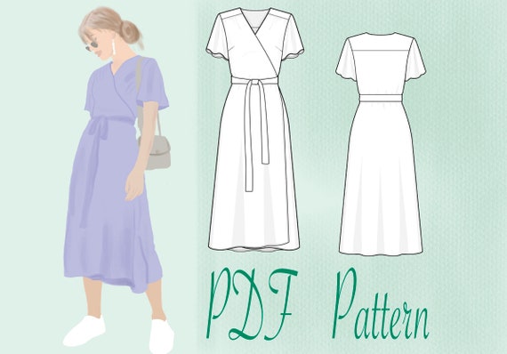 etsy wrap dress