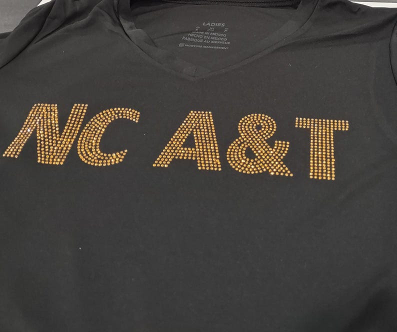 UNISEX NC A&T Aggie Rhinestone T-shirt: Game Day Apparel - Etsy