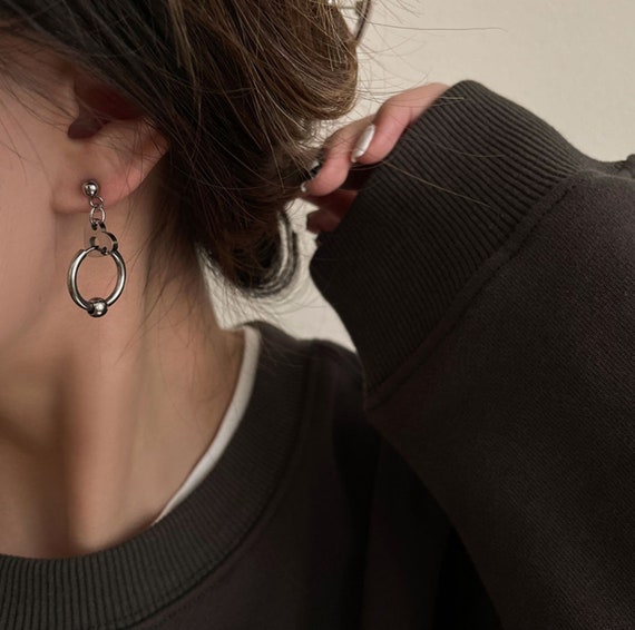 BTS Jimin Inspired Stainless Steel Dangle Earrings