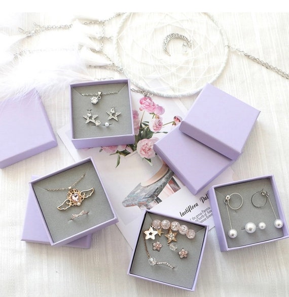 Jewelry Box Cardboard. 50 2.75x2.75x1.4. Sustainable Earrings Boxes. Gift  Boxes for Jewelry Small Businesses 