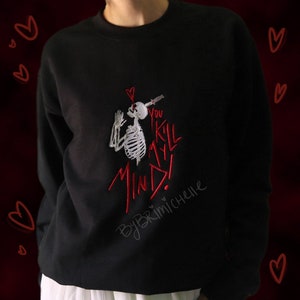 Kill My Mind Embroidered Sweater