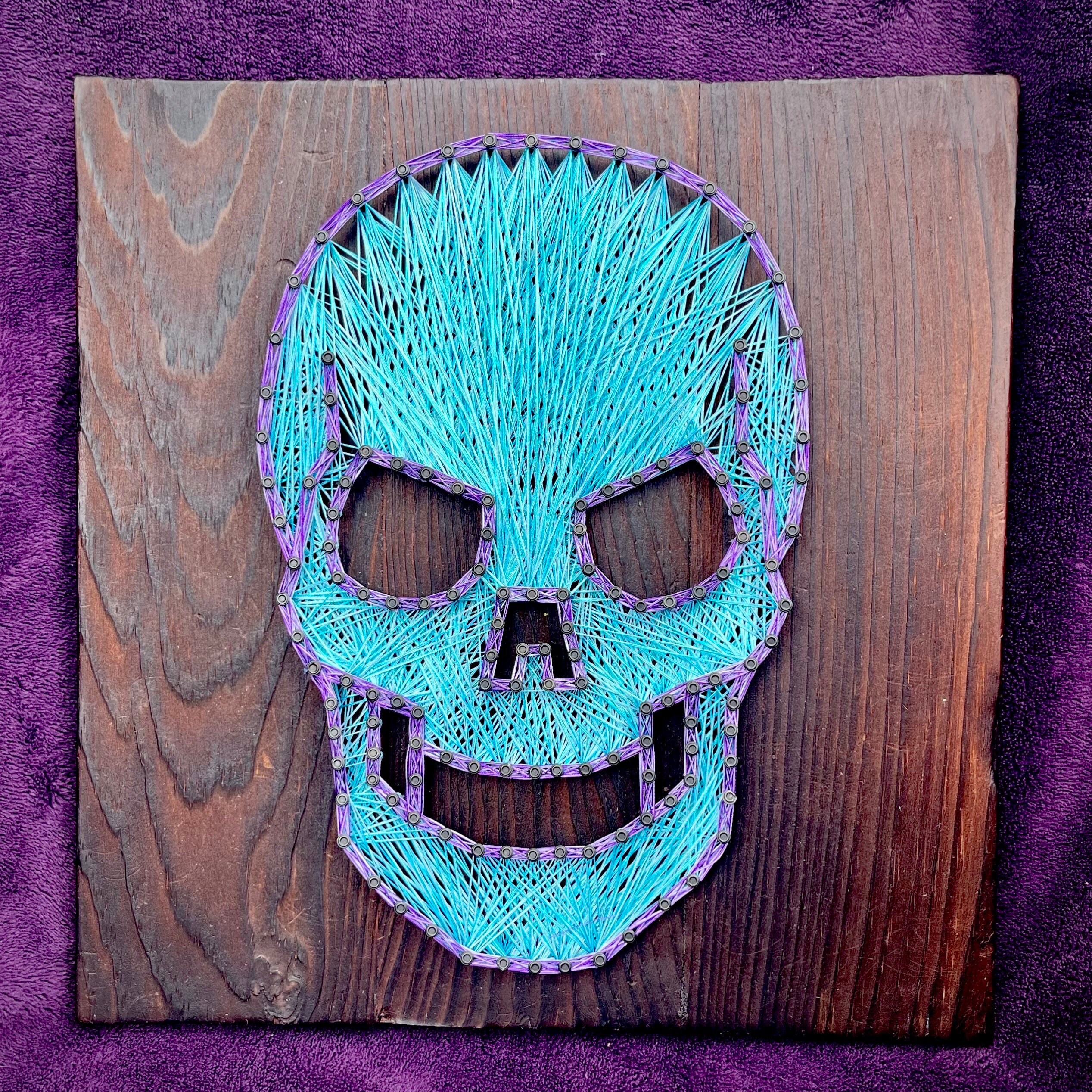 Skull String Design Custom Skull String Art, Halloween Decorations, Personalized Skulls ...