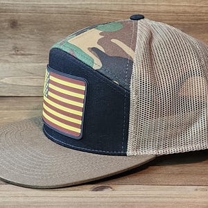 American Flag Trucker Hat – PVC Patch USA Cap, Patriotic Snapback, Men&#39;s Gift