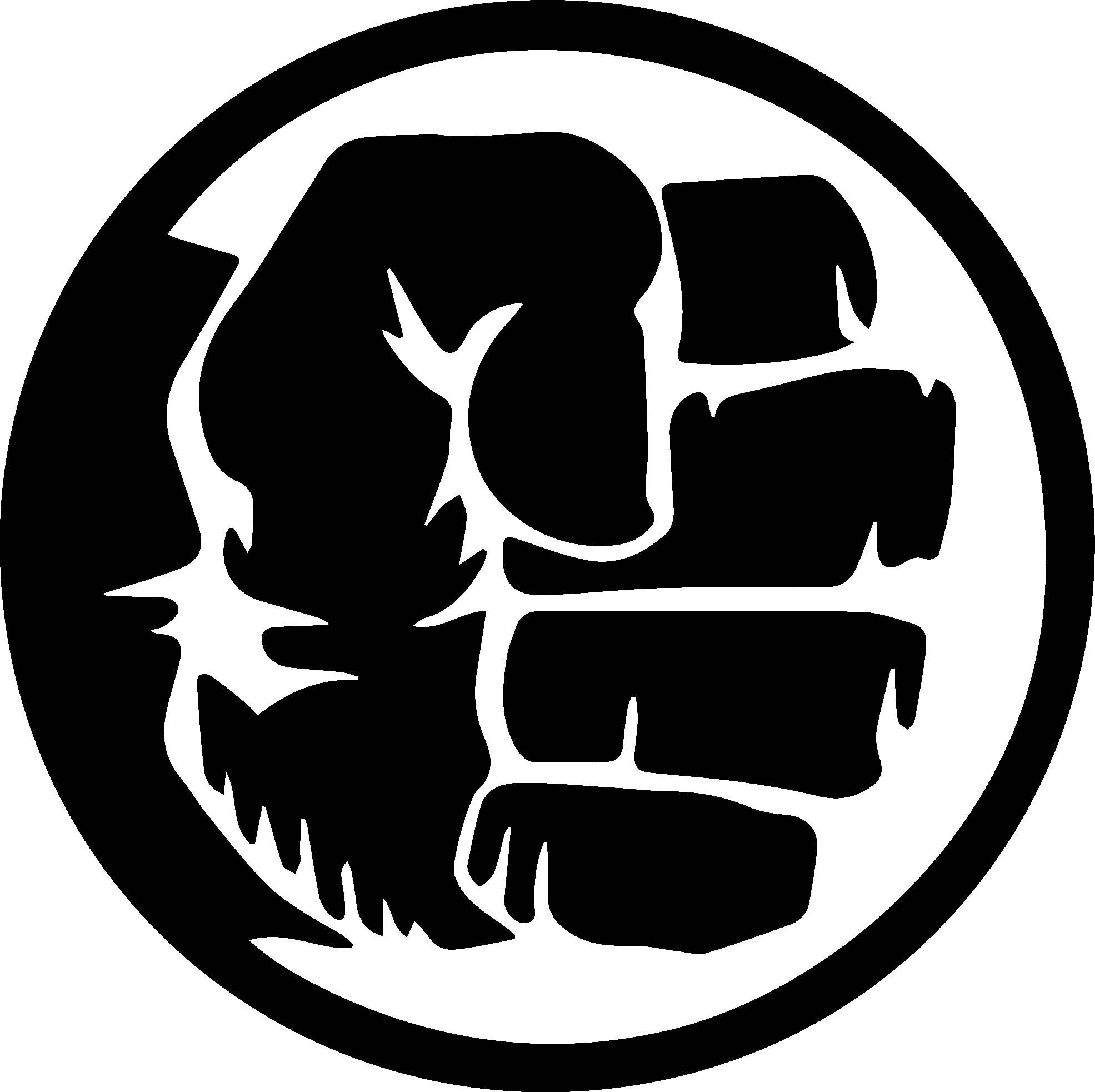 Hulk Logo Vinyl Decal - Etsy