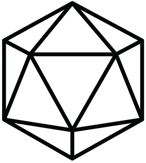 Vinyl Dice Outline D20 Only -  Canada