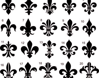 Fleur de Lis - vinyl decal