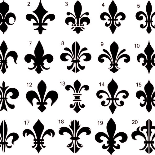 Fleur De Lis Lily French Louisiana Flower Clip Art - Etsy