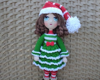 Amigurumi Christmas doll crochet pattern