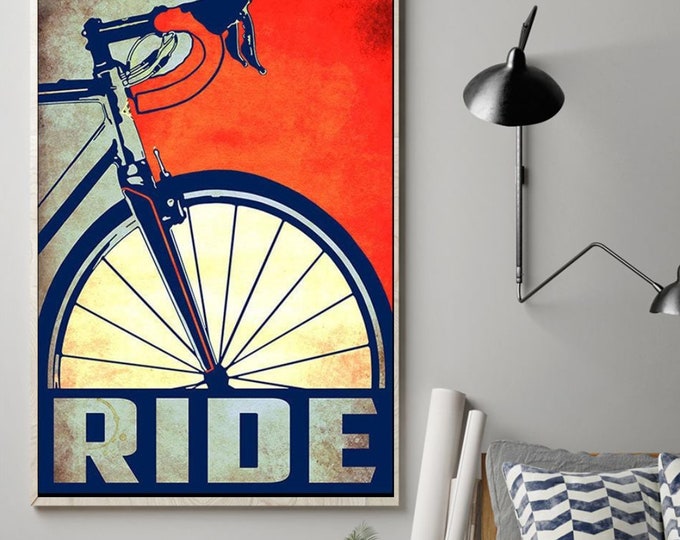 Cycling Posters, Bike Ride Poster For Biker, Ride Bicycle Poster, Cycling Poster, Vintage Bike Poster, Cyclist Poster, Bicycle Wall Art
