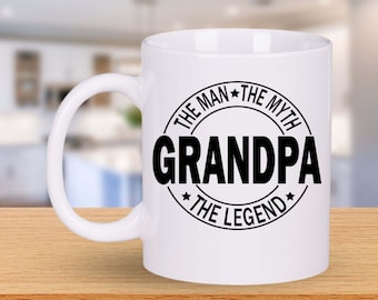 Grandpa The Man, The Myth, The Legend 11 Ounce Coffee Mug