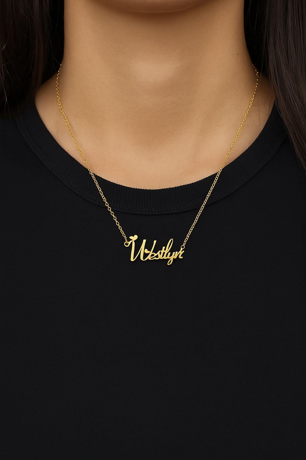 Collane Con Nom N Oro 18 Carat - Etsy Tala | Name Necklace, 18kt - Foto 5