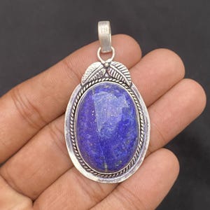 Sodalite Pendant Gemstone Pendant Handmade Jewelry 925 Sterling Silver Pendant Sodalite Jewelry Gift For Her Women Pendant Brand New Pendant