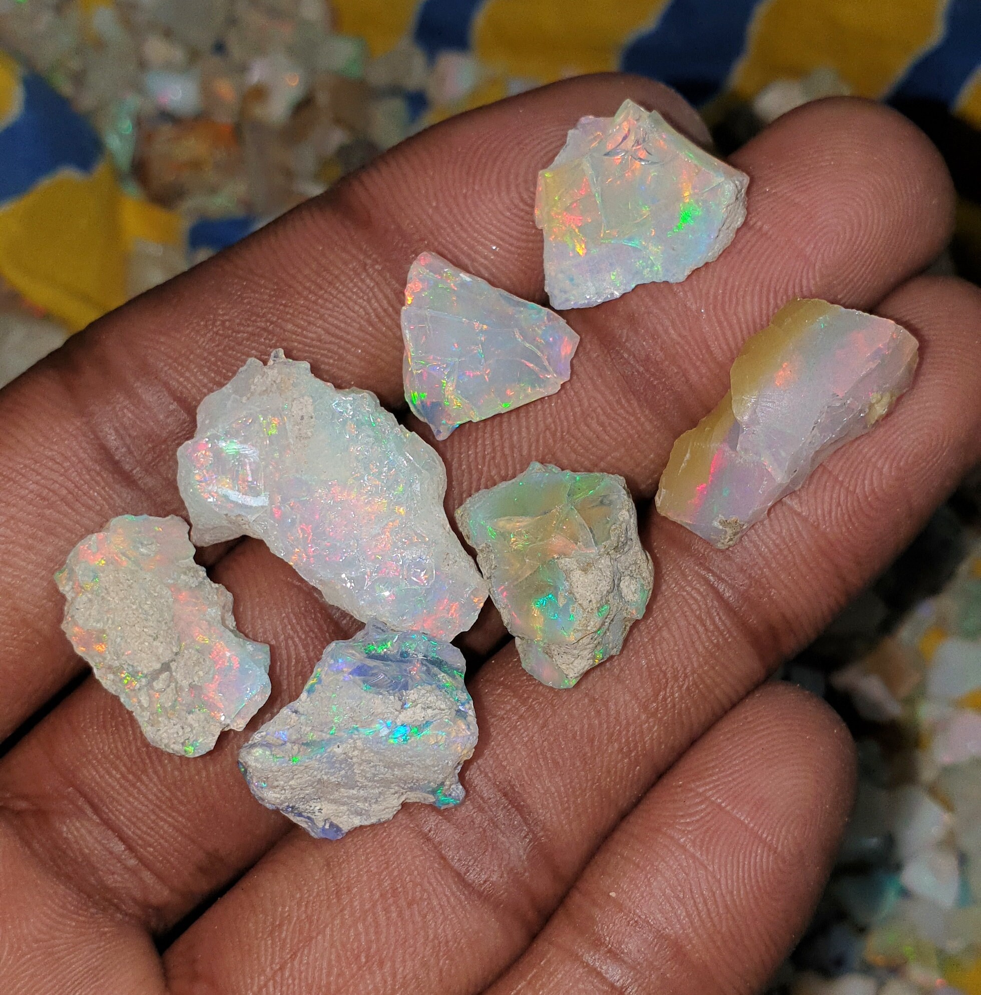 Natural Untreated Ethiopian Opal Rough Lot  Opal - AAA Quality opal g…