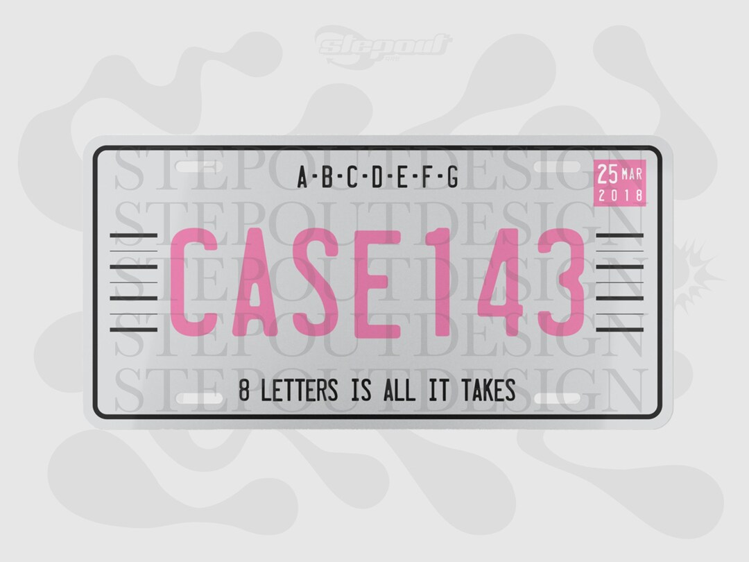 STRAY KIDS Case 143 Vanity Plate SKZ License Plate Kpop Etsy