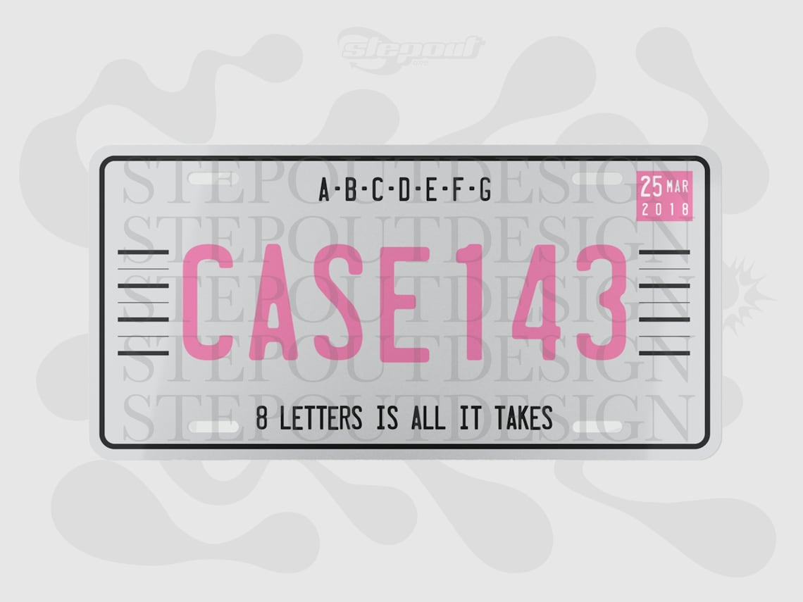 STRAY KIDS Case 143 Vanity Plate SKZ License Plate Kpop Etsy