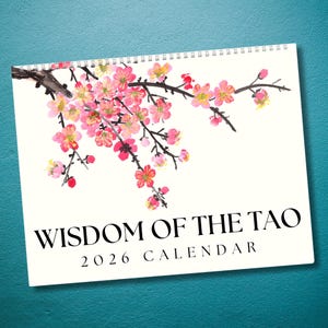Taoist Wisdom Calendar 2026 | Chinese philosophy Tao Te Ching Quotes | Ancient Mindful Living Inspirational Gift for Her Him, Zen Aesthetic