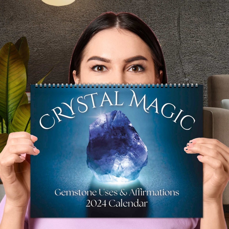 CRYSTAL Calendar 2024 Gemstone Magic Astrology Signs Lunar Etsy Canada
