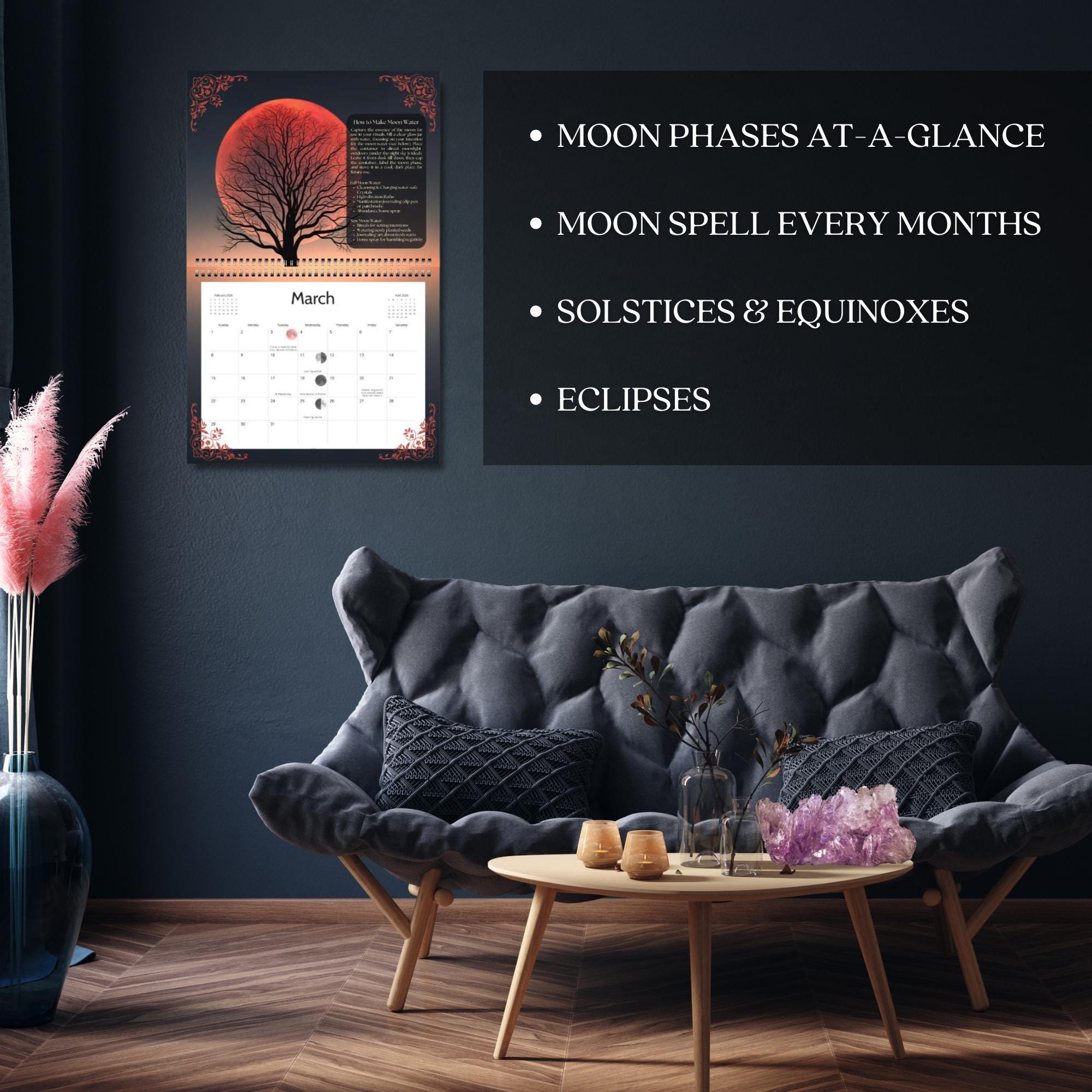 MOON MAGIC 2026 Spell Calendar | Lunar Ritual Guide | Wiccan Pagan ...