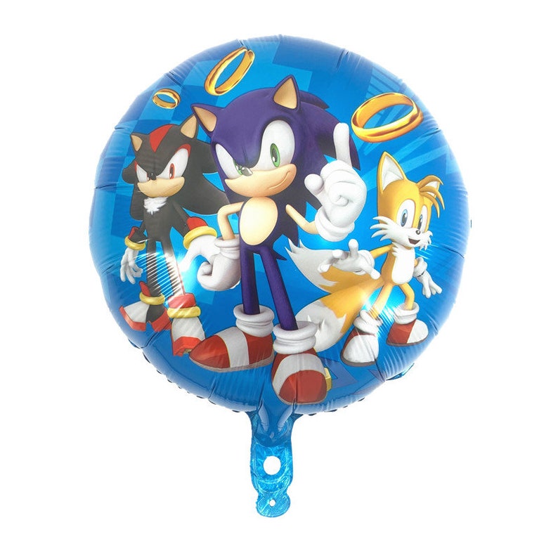 SONIC Joyeux anniversaire Set Balloons Age numéro 1 Sonic 2 Etsy